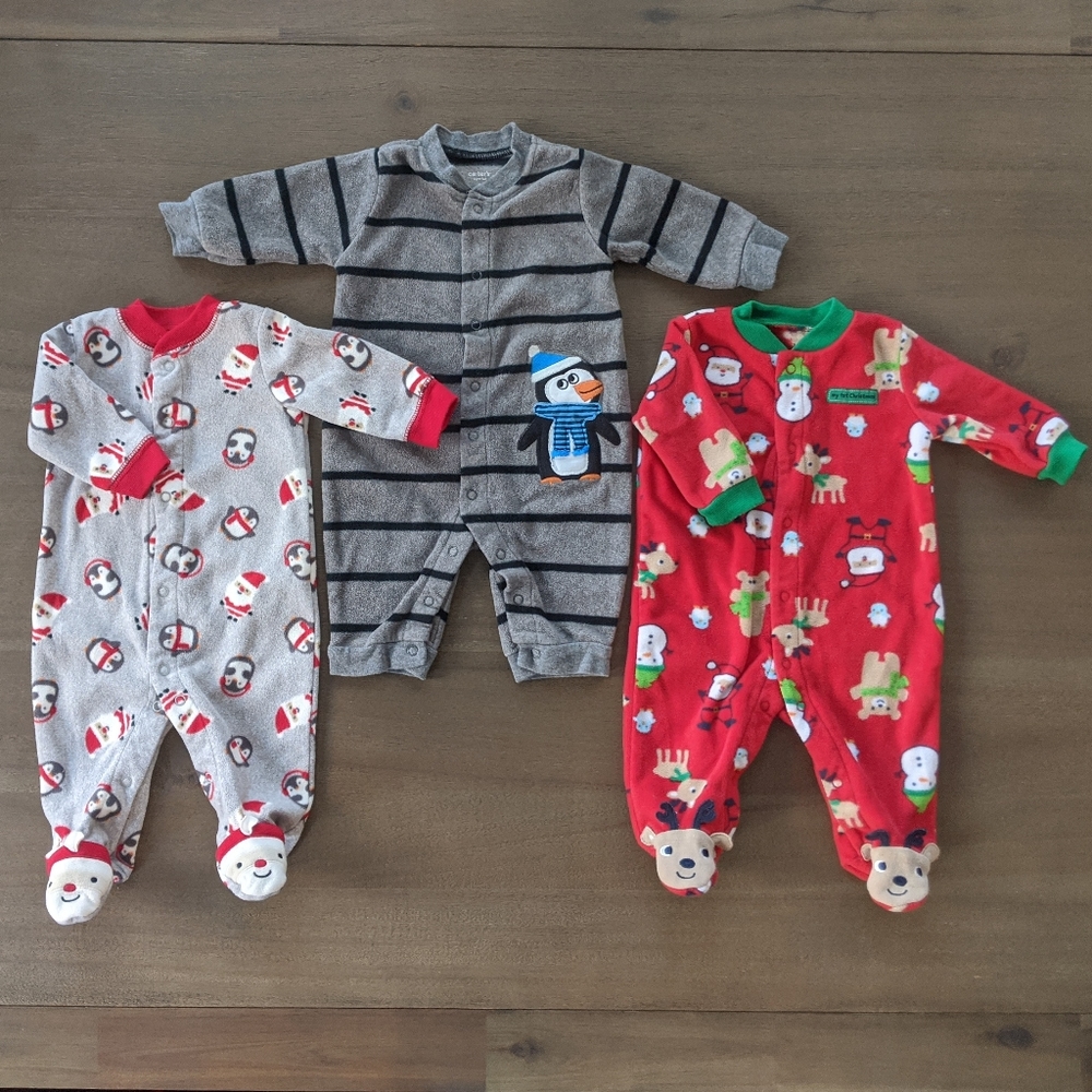 🎄 Holiday/Christmas Microfleece Pajama Set